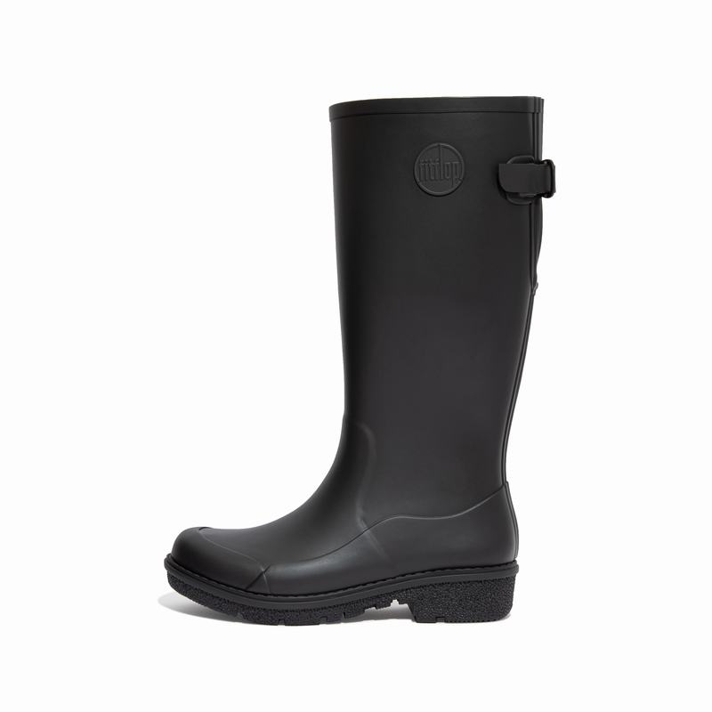 FitFlop Wonderwelly Rubber Schwarz - FitFlop Gummistiefel Damen Sale [VXDZ-80659]